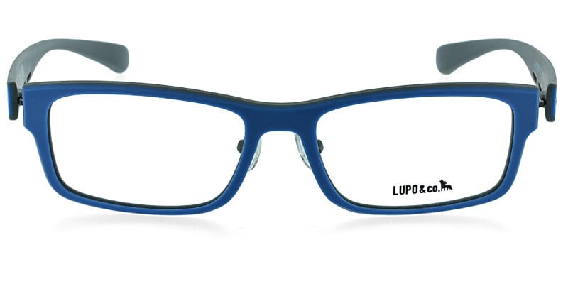 Lupo 5562 Blue w/Gray NA Rectangle, Wayframe Full Frame sunglasses - front