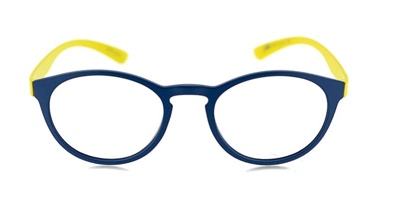 Jello JL501 Blue w/Yellow NA Oval Full Frame sunglasses - front