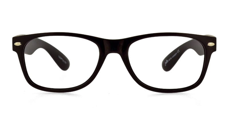 Jello Fly JL701 Shiny Black NA Rectangle, Wayframe Full Frame sunglasses - front