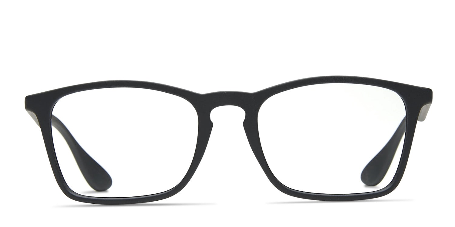 Ray-Ban 7045 Matte Black Square Full Frame eyeglasses - front