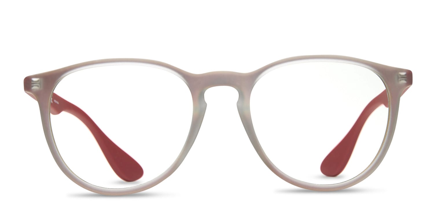 Ray-Ban 7046 Light Red w/Red NA Round Full Frame eyeglasses - front