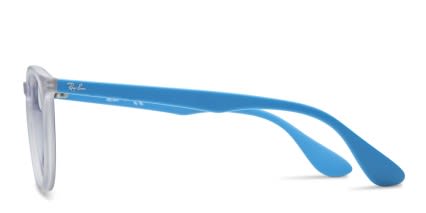 Ray-Ban 7046 Light Teal glasses - Teal - Side View