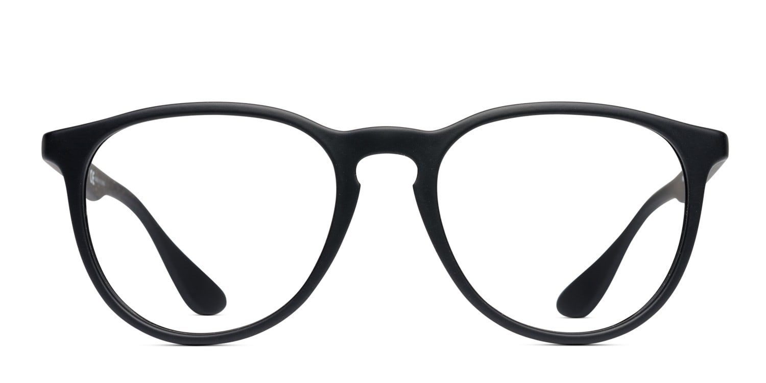 Ray-Ban RX7046 Black Round Full Frame eyeglasses - front