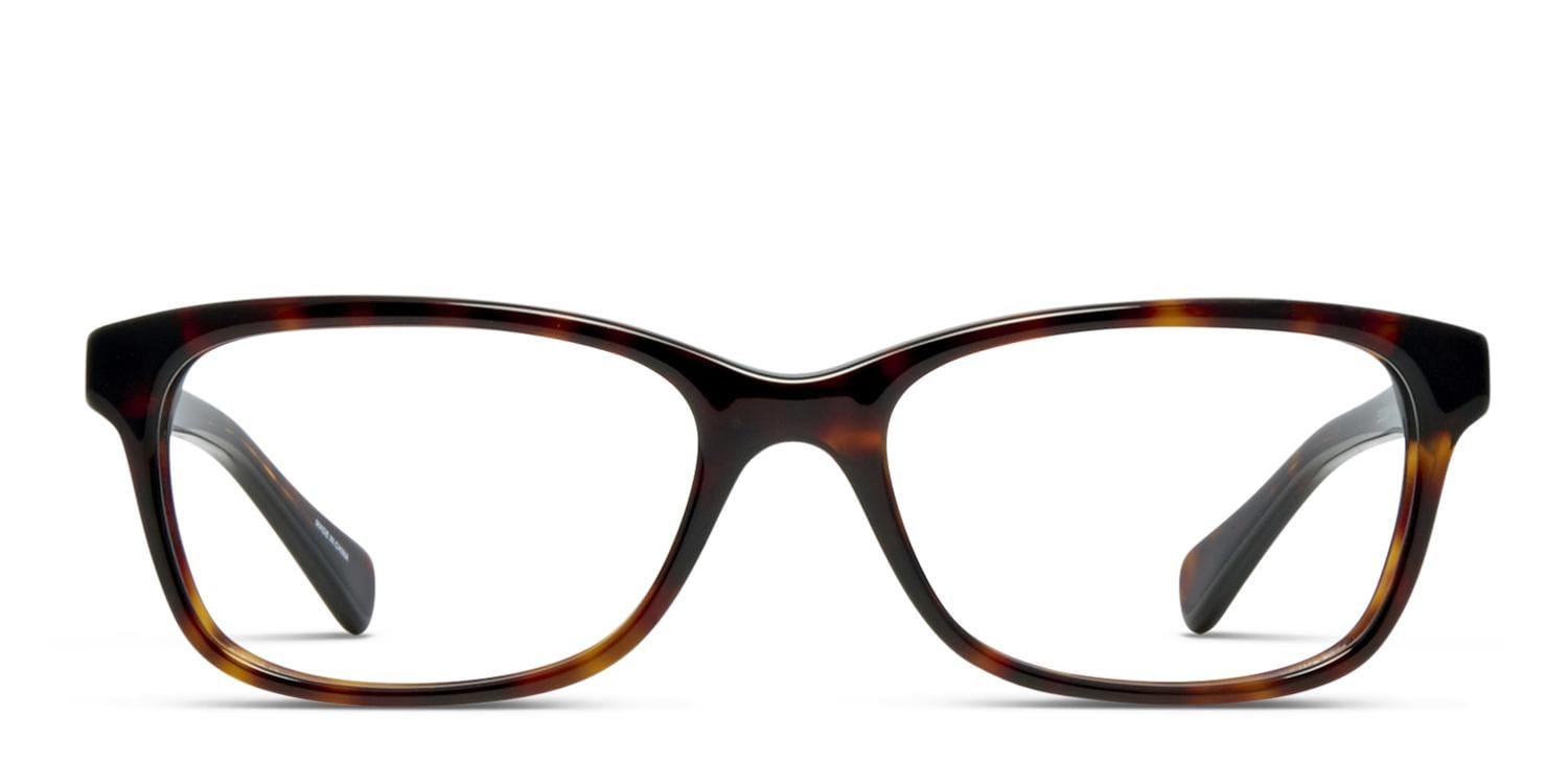 Coach HC6089 Tortoise Rectangle Full Frame eyeglasses - front