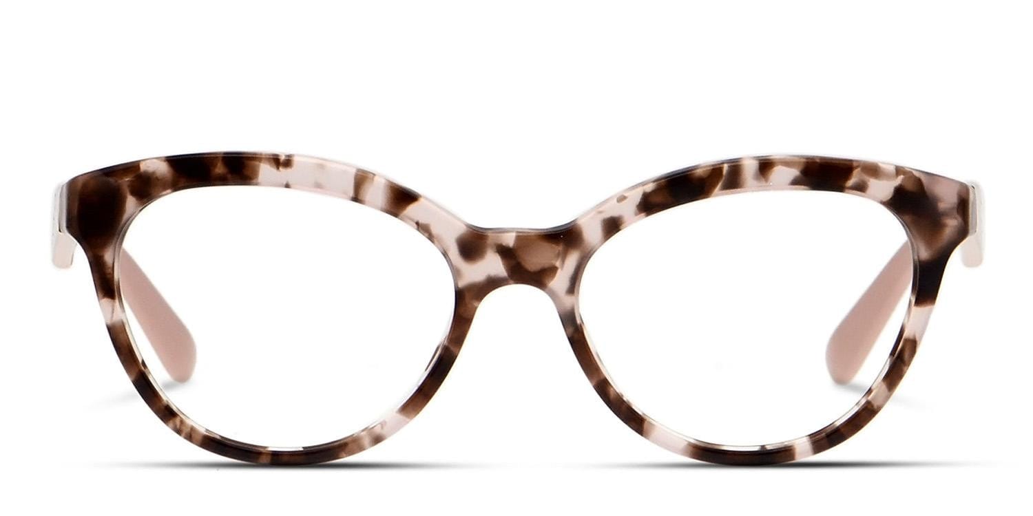 Prada PR 11RV Heritage Tortoise w/Pink Cat Eye Full Frame eyeglasses - front