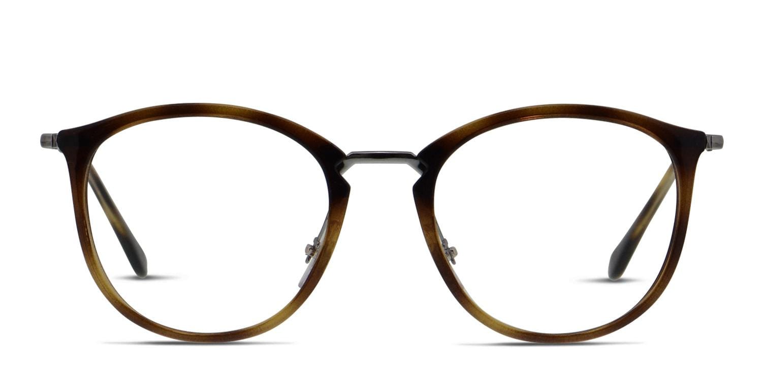 Ray-Ban RX7140 Brown/Tortoise glasses - Brown / Tortoise - Frontal View