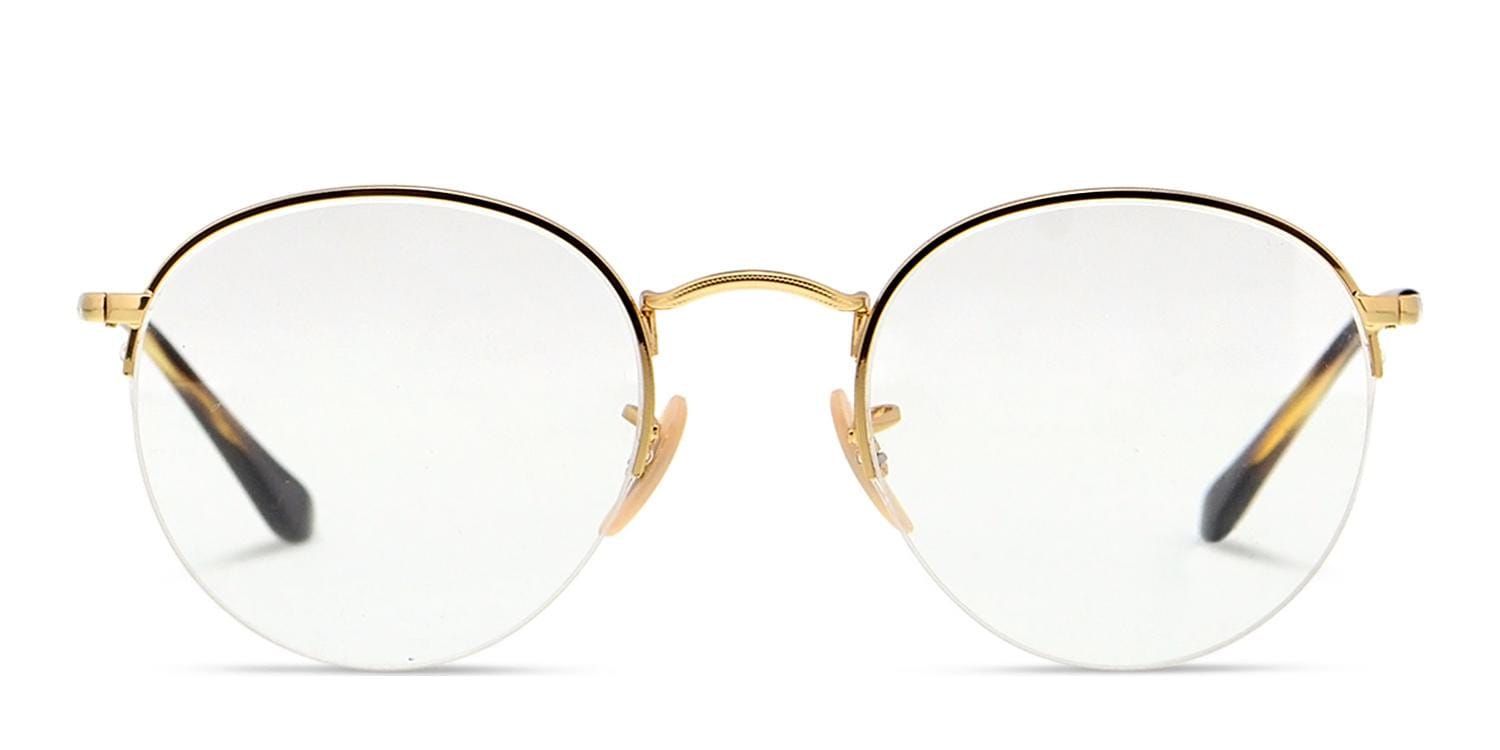 Ray-Ban RX3947V Gold glasses - Gold - Frontal View