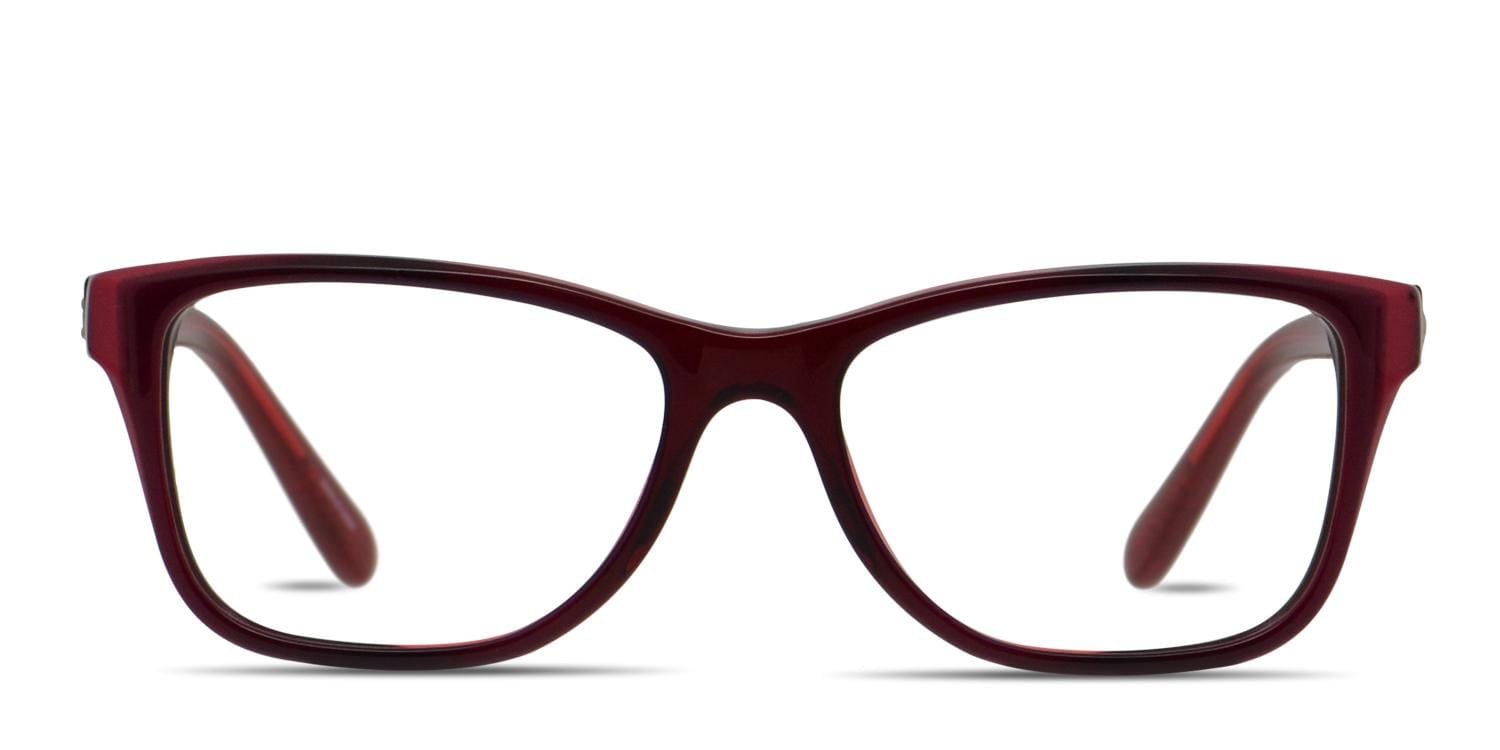 Coach HC6129 Red/Red Rectangle Full Frame eyeglasses - front