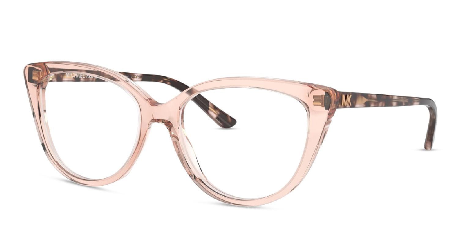 Michael Kors Mk4070 Luxembourgh Clear Pink Tortoise Prescription Eyeglasses
