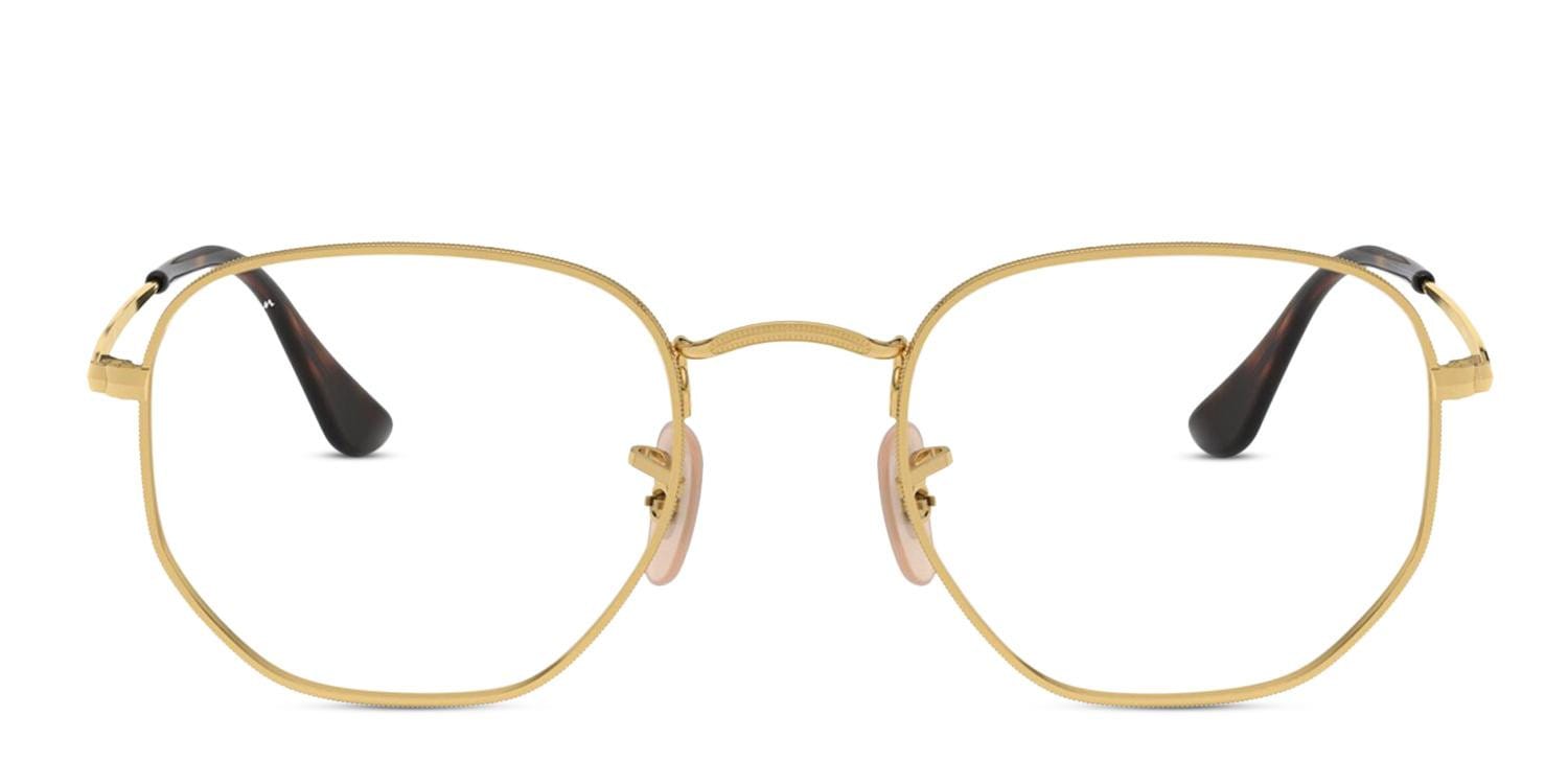 Ray-Ban RX6448 Gold glasses - Gold - Frontal View