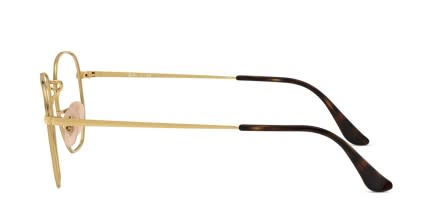 Ray-Ban RX6448 Gold glasses - Gold - Side View