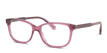 Coach HC6143 Clear Purple, Pink glasses - Purple / Clear / Pink - Angle View