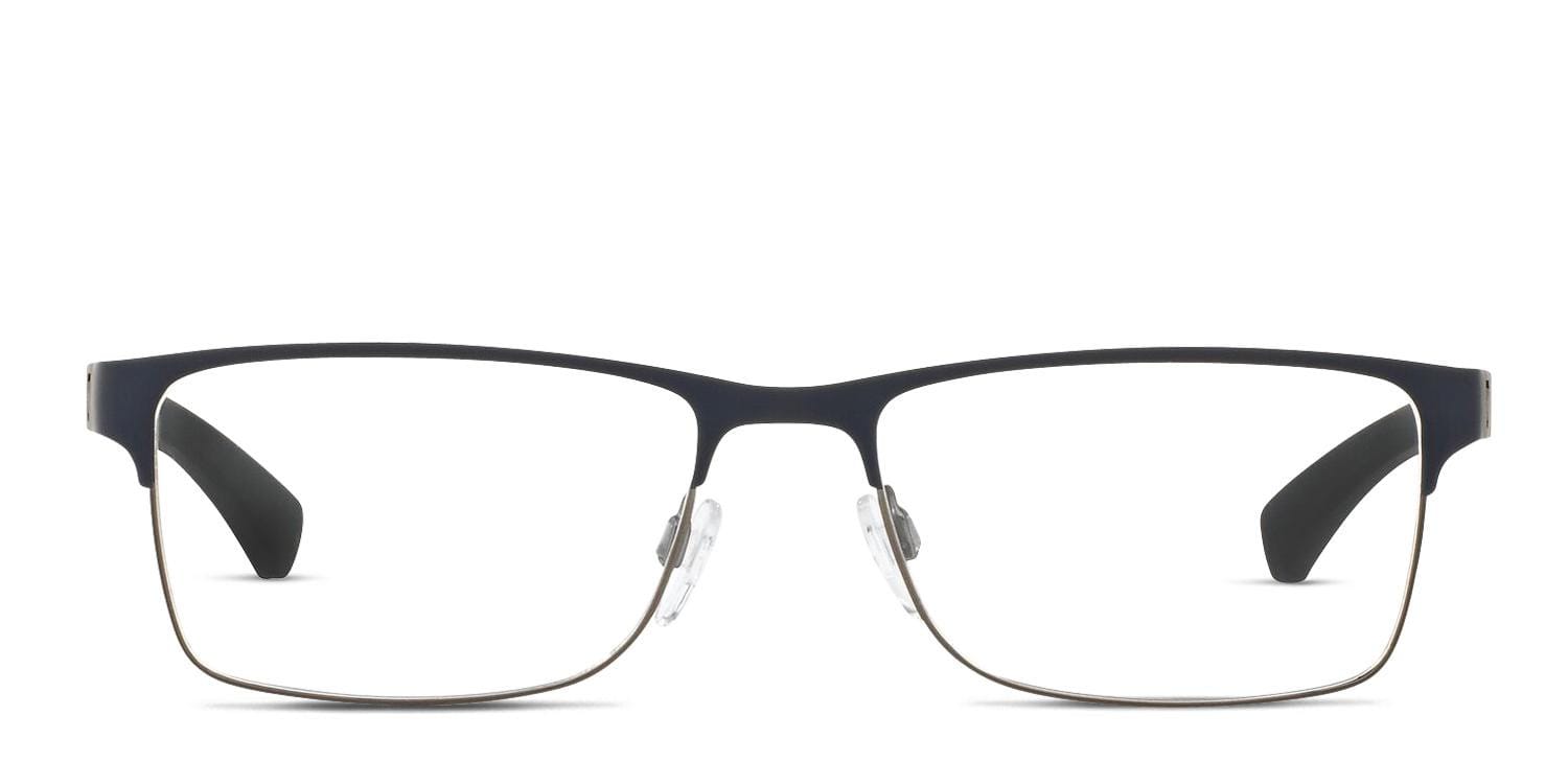 Emporio Armani EA1052 Blue, Gunmetal, Black glasses - Blue / Gunmetal / Black - Frontal View