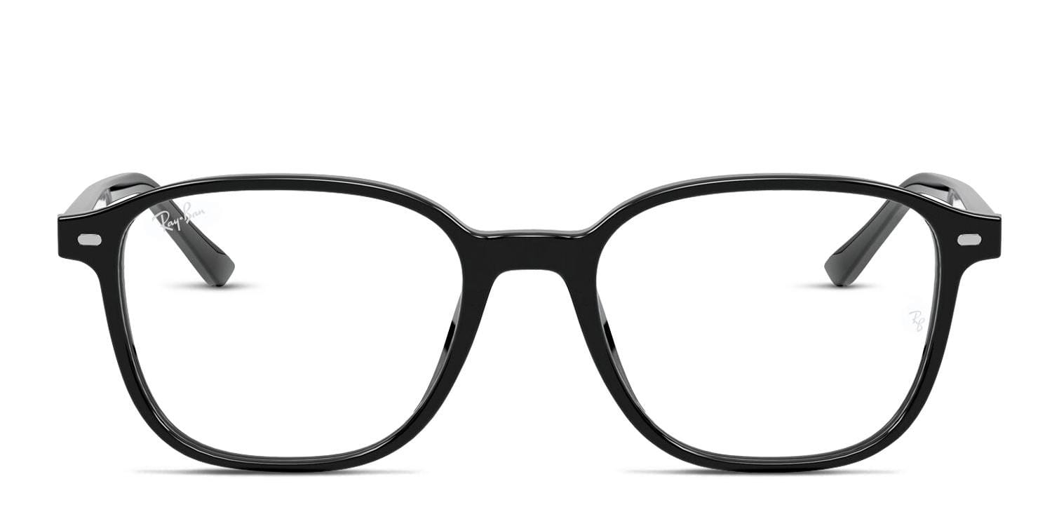Ray-Ban RX5393 Leonard Shiny Black glasses - Shiny Black - Frontal View