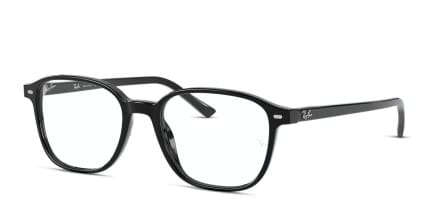 Ray-Ban RX5393 Leonard Shiny Black glasses - Shiny Black - Angle View