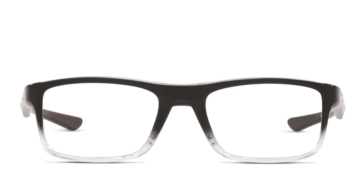 Oakley Plank 2.0 Black, Clear glasses - Black / Clear - Frontal View