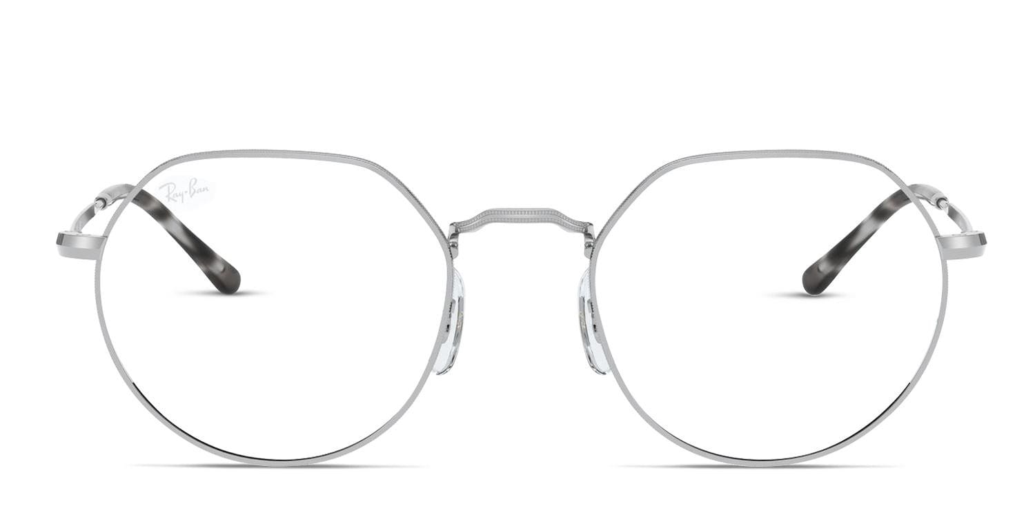 Ray-Ban RX6465 Jack Silver glasses - Silver - Frontal View
