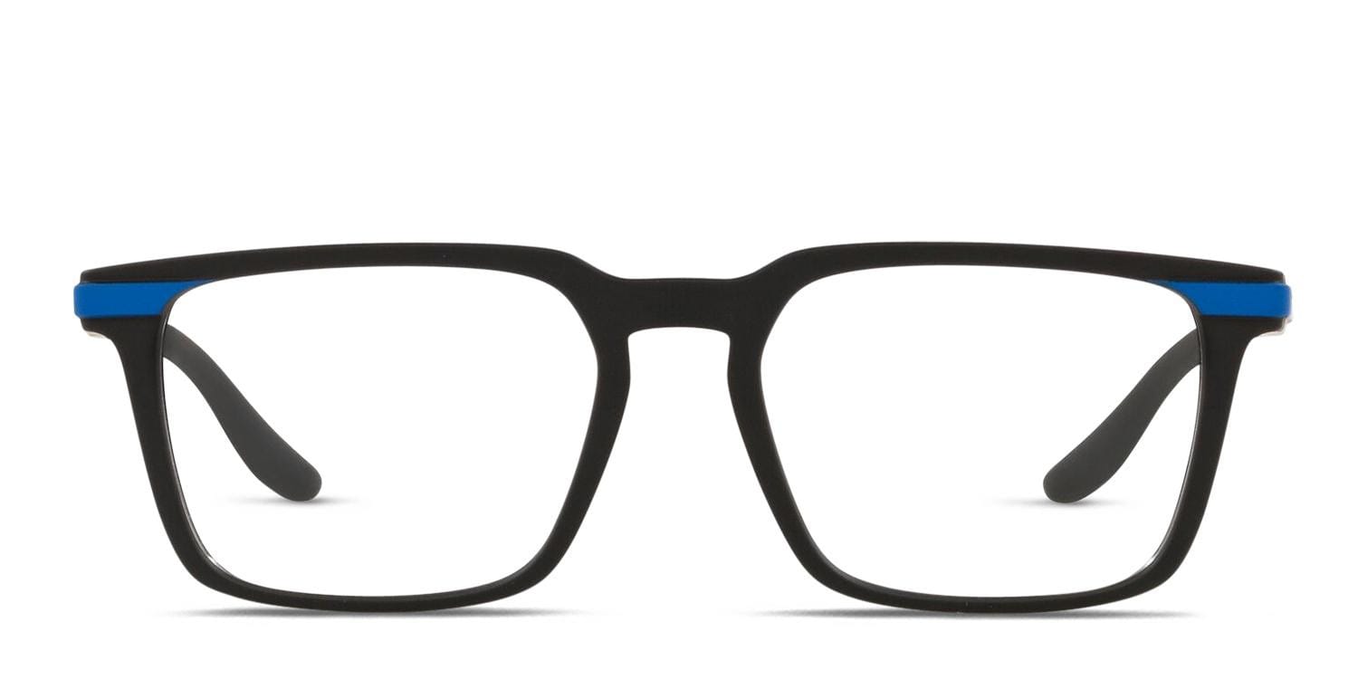 Armani Exchange AX3081 Black/Blue Rectangle, Square Full Frame eyeglasses - front