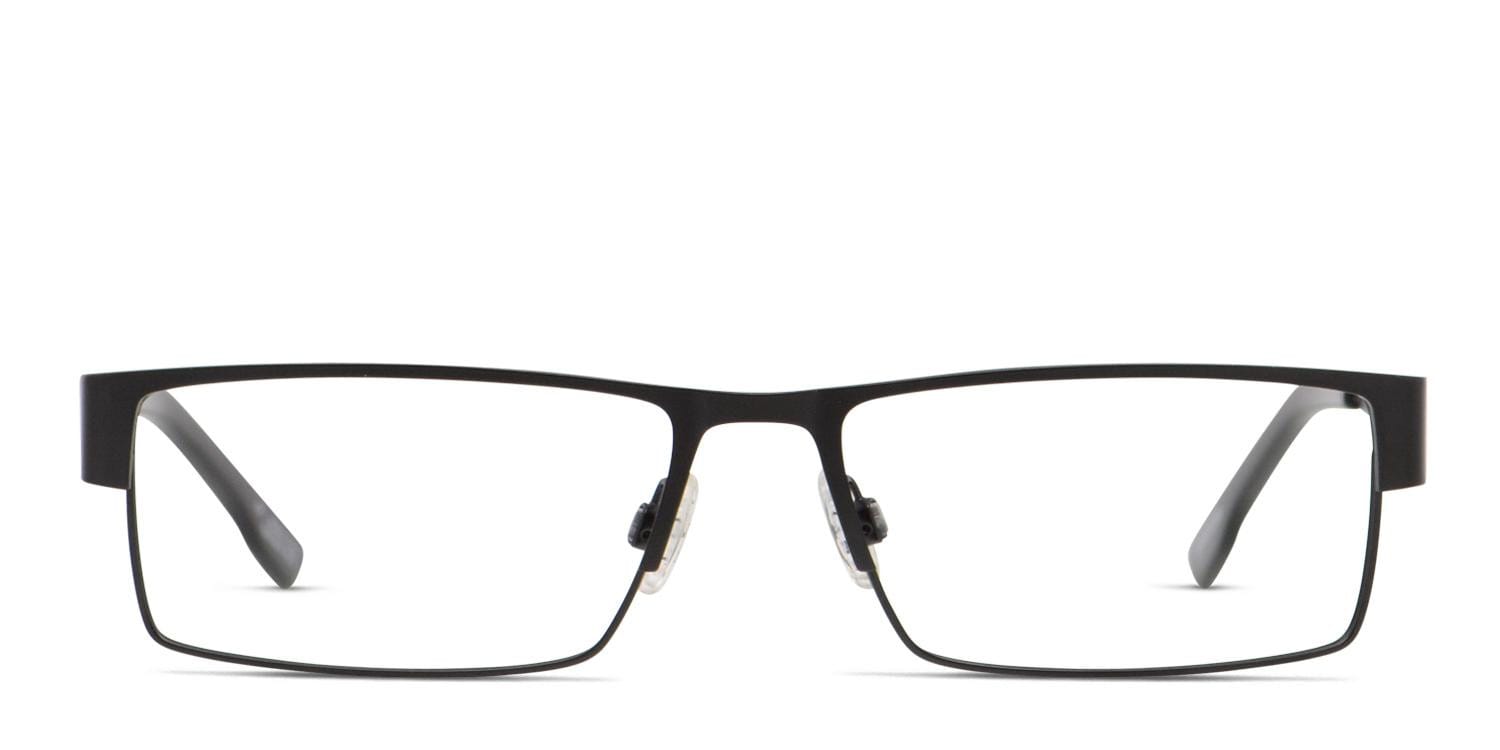 Spy Elijah Black Rectangle, Browline Full Frame eyeglasses - front