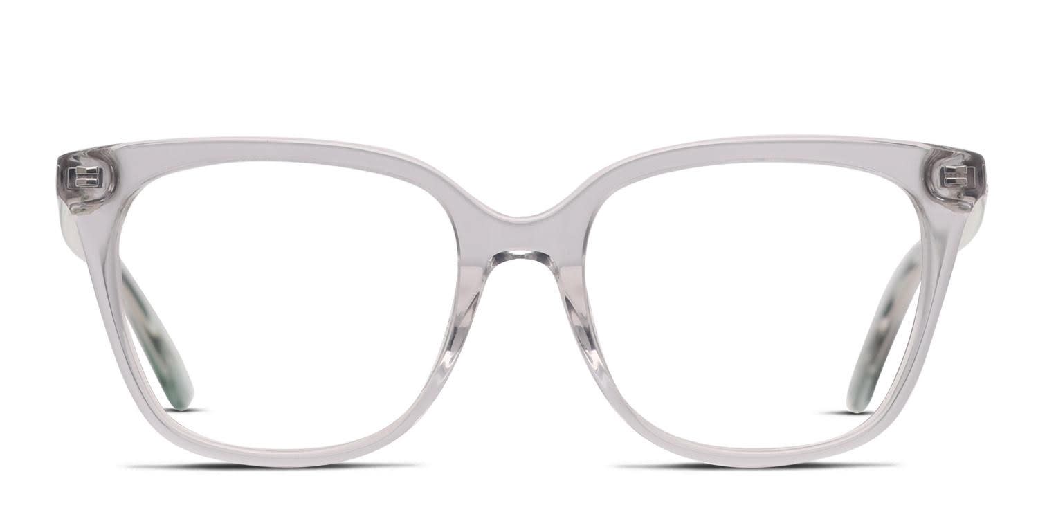 Kate Spade Alessandria Gray, Clear glasses - Gray / Clear - Frontal View