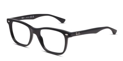 Ray-Ban RX5248 Shiny Black glasses - Shiny Black - Angle View