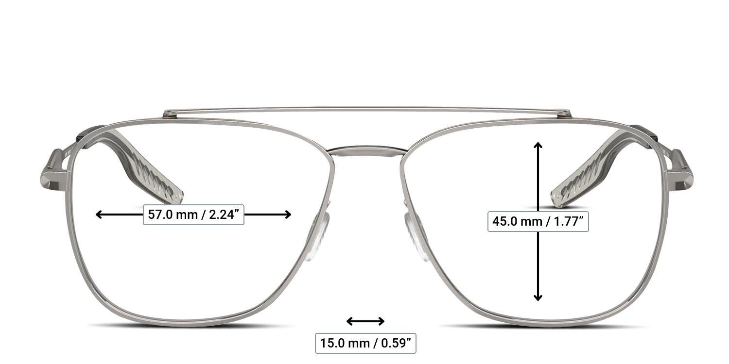 Costa Del Mar 6A3013 Brd 500 Gunmetal glasses - Measurements