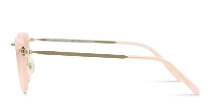 Diff Rue Pink, White Prescription Eyeglasses