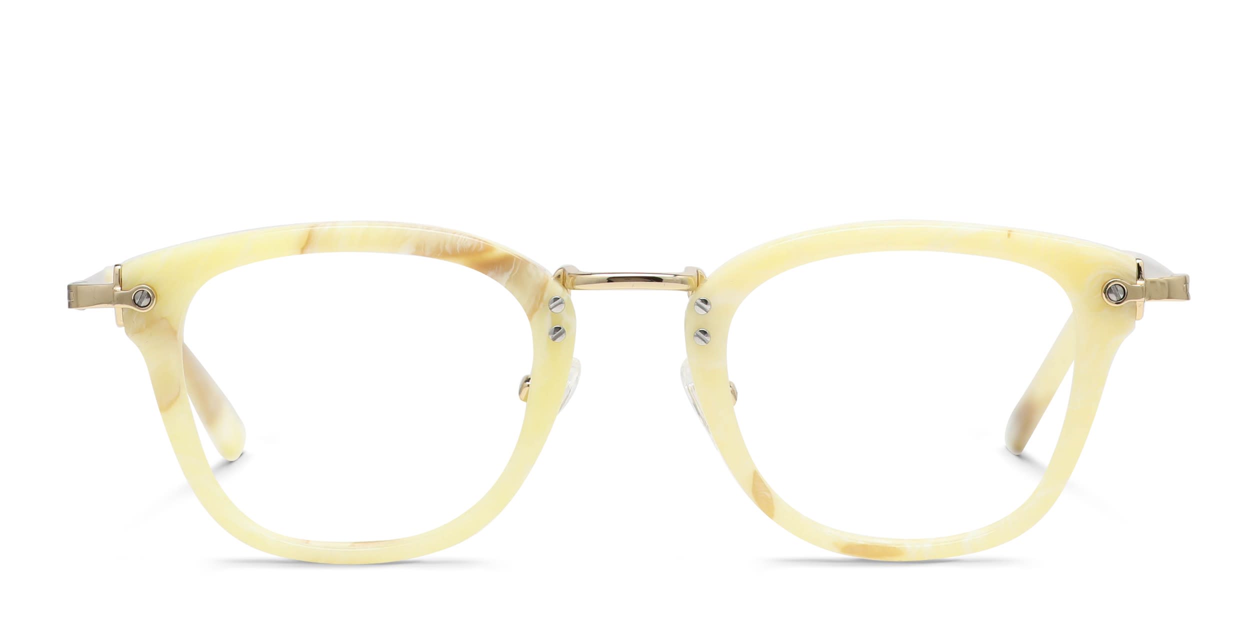 Diff Rue Yellow, Beige Prescription Eyeglasses