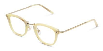 Diff Rue Yellow, Beige Prescription Eyeglasses