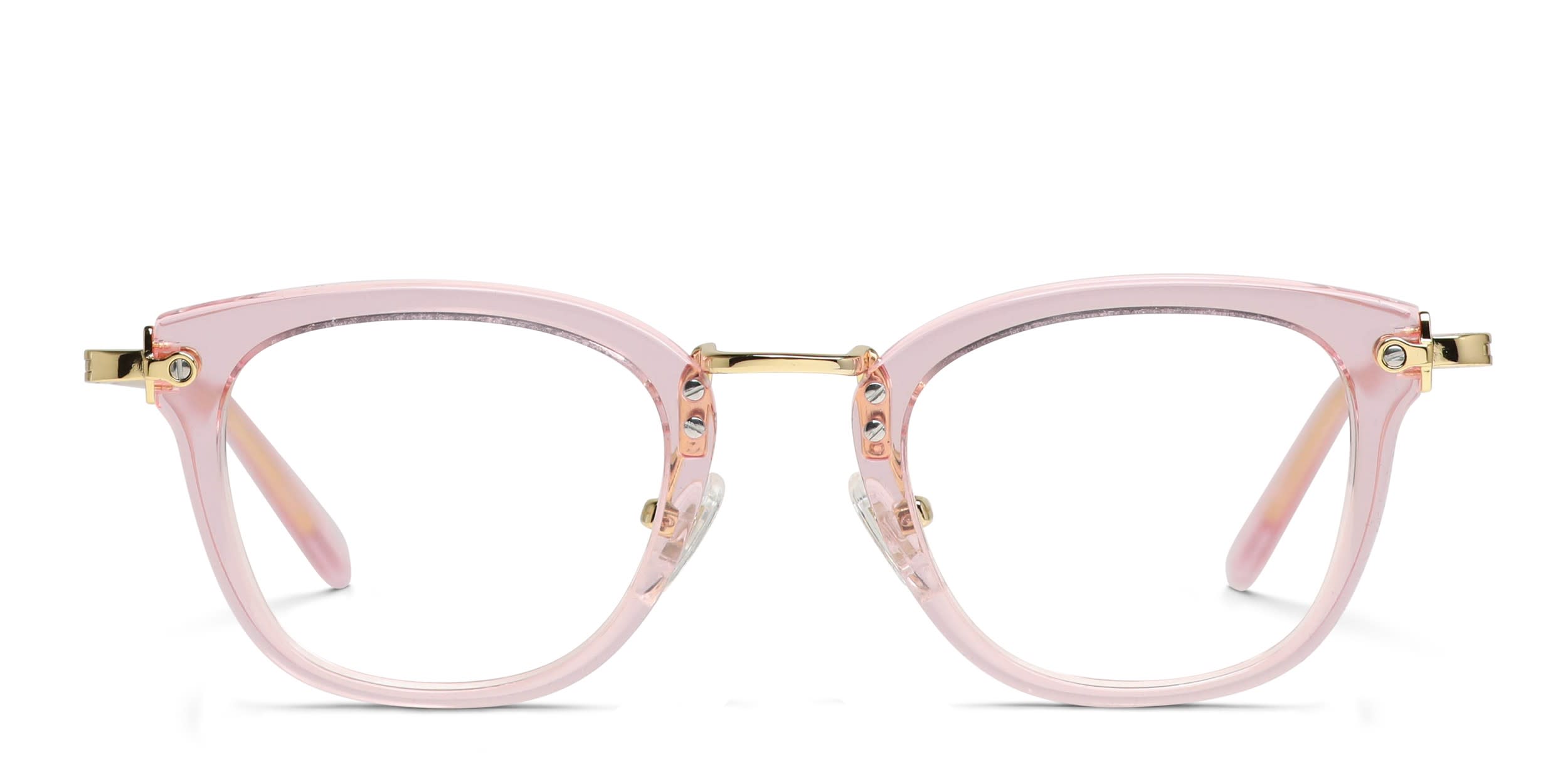 Diff Rue Pink, Gold Prescription Eyeglasses