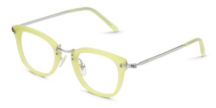 Diff Rue Yellow, Silver Prescription Eyeglasses