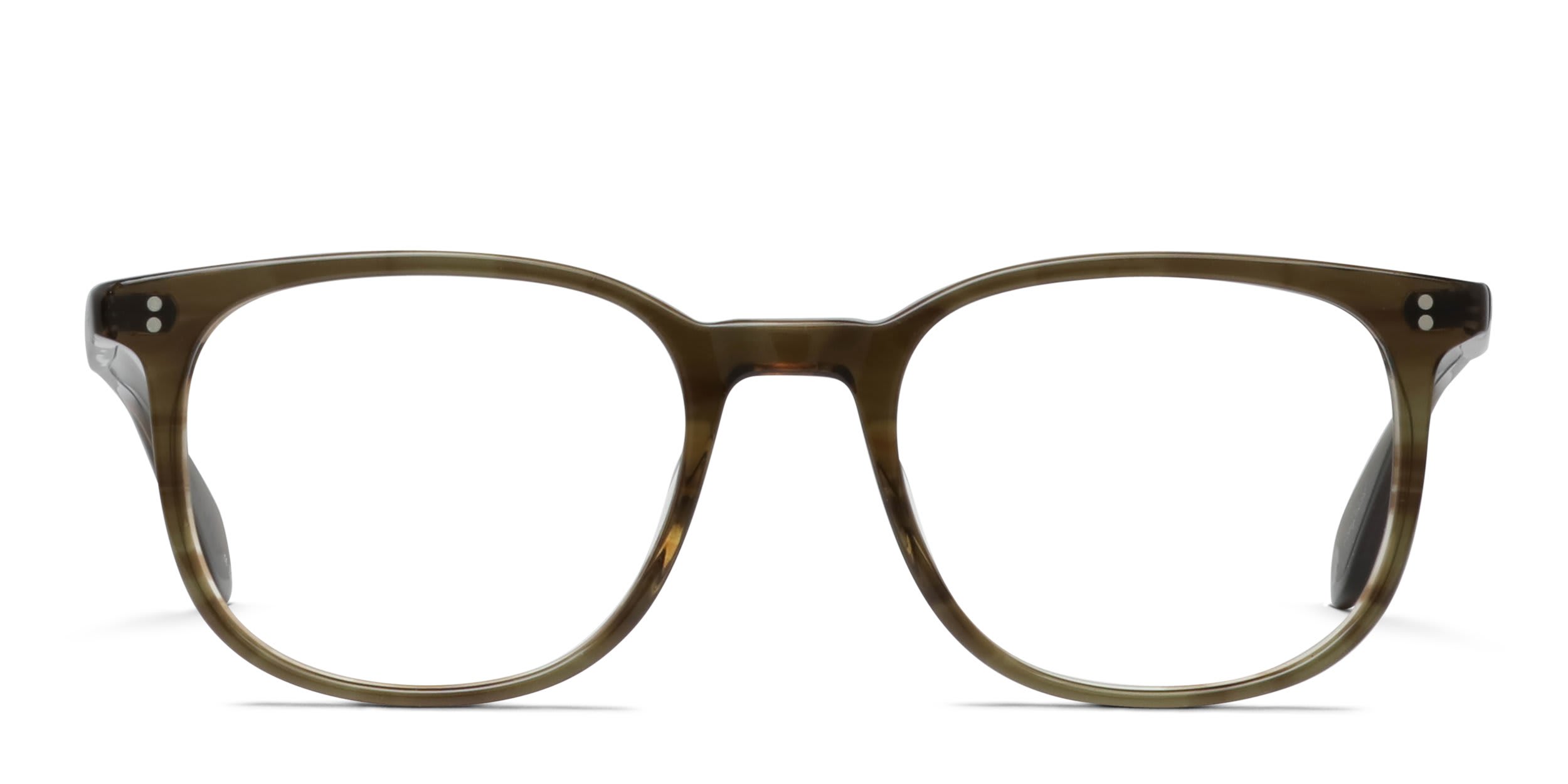 Garrett Leight Bentley Green glasses - Green - Frontal View