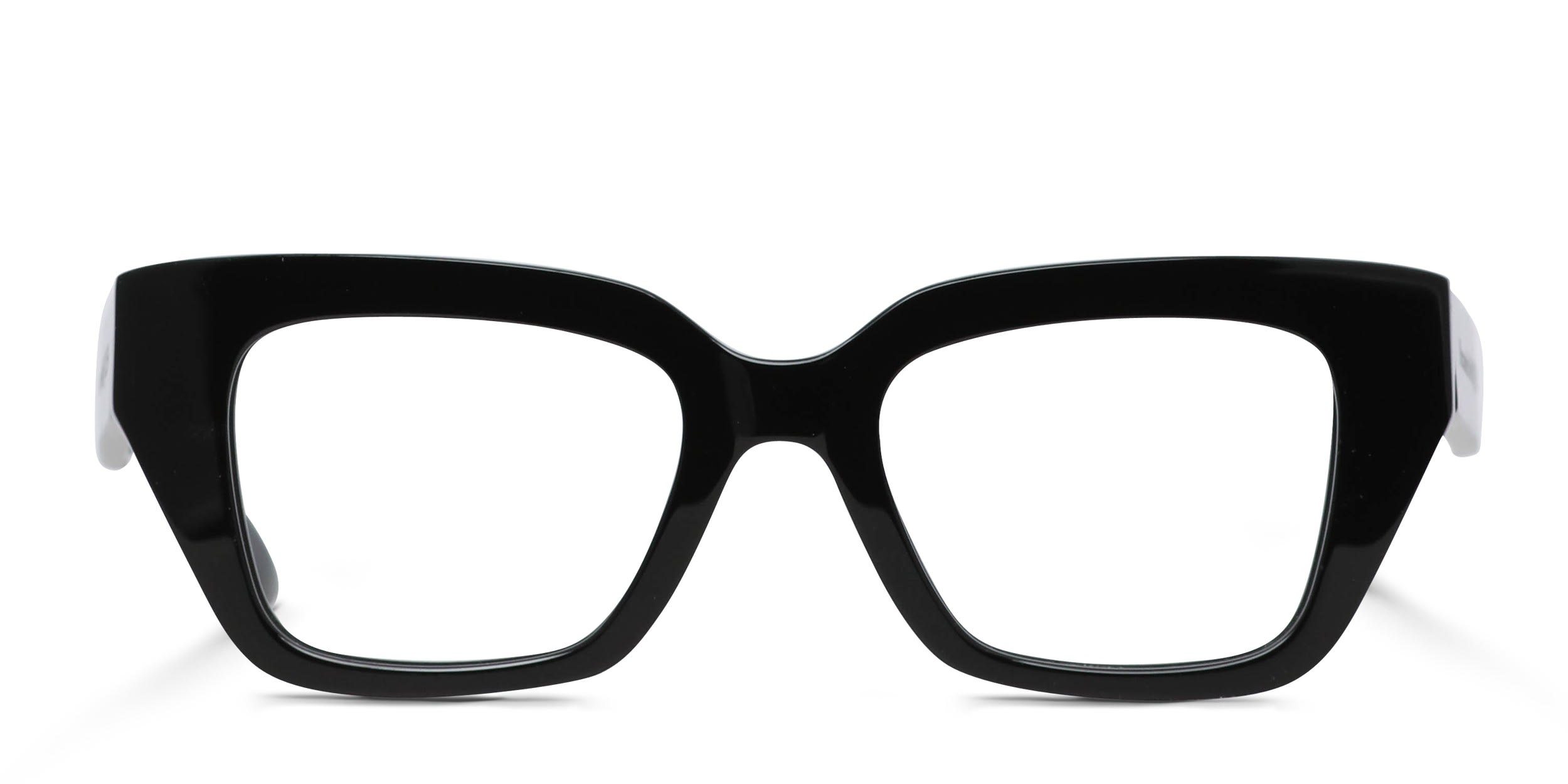 Alexander McQueen AM0453O Shiny Black glasses - Shiny Black - Frontal View