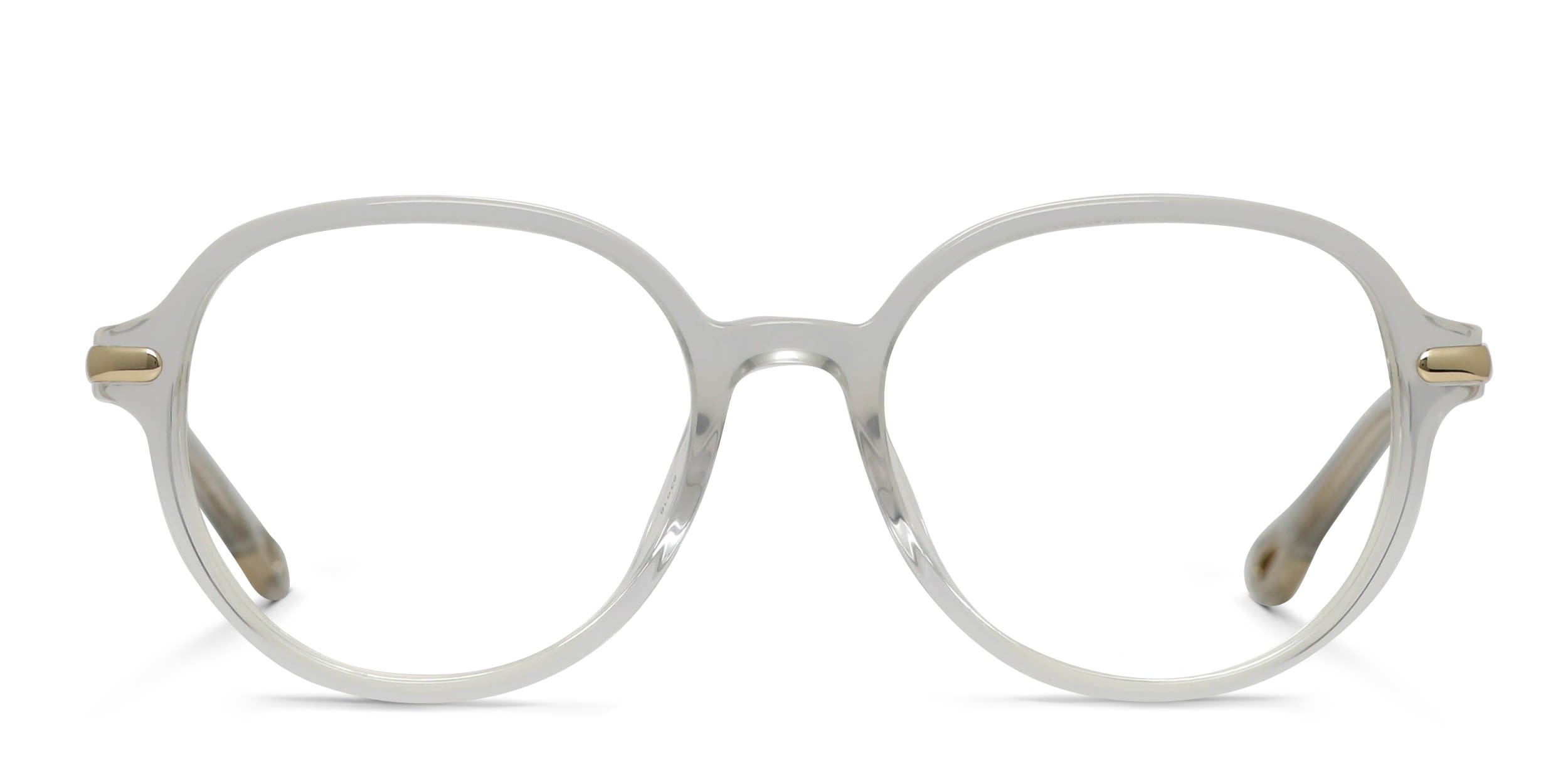 Chloe CH0217OA Gray, Clear glasses - Gray / Clear - Frontal View