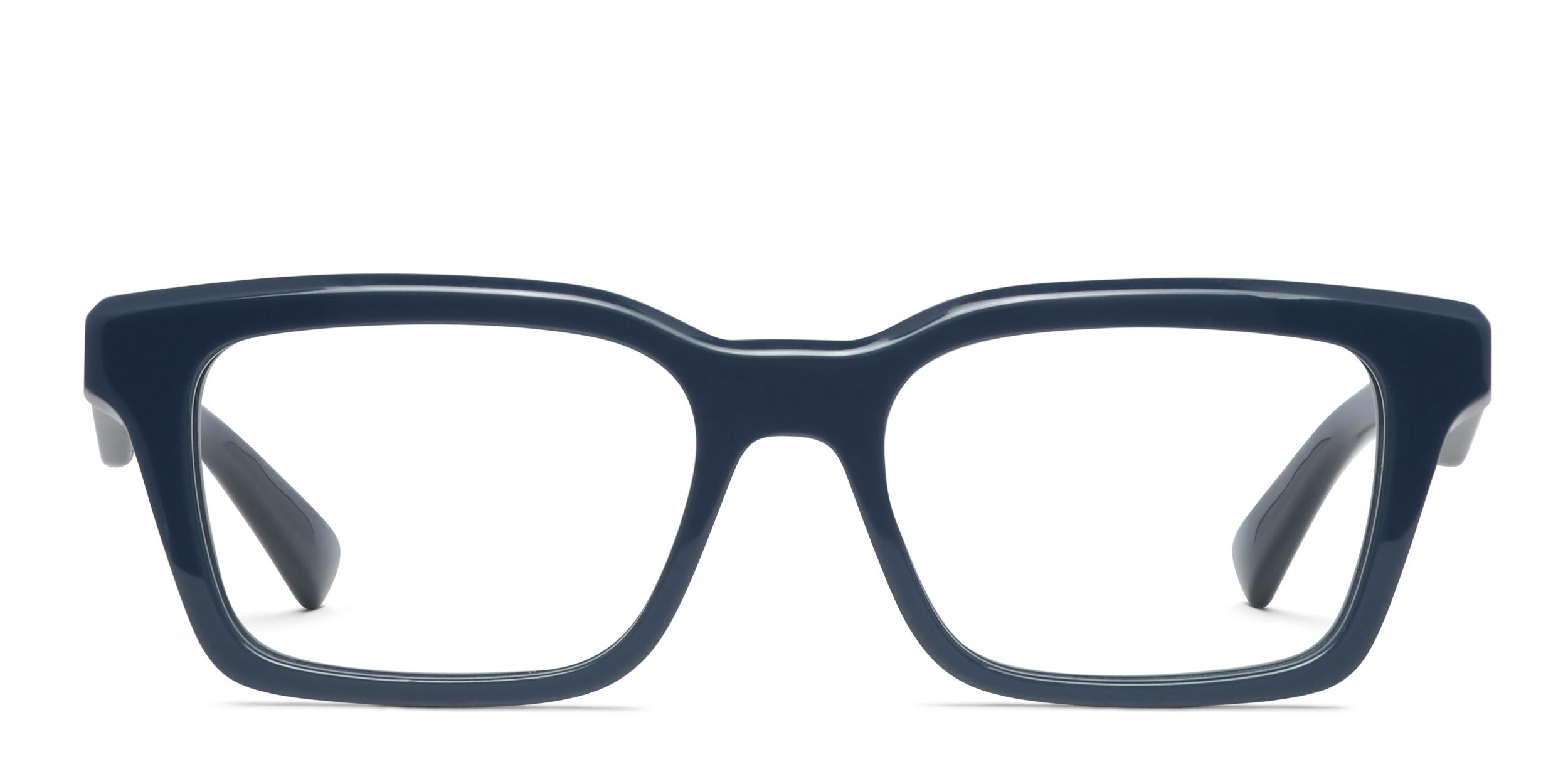 Alexander McQueen AM0476O Blue glasses - Blue - Frontal View
