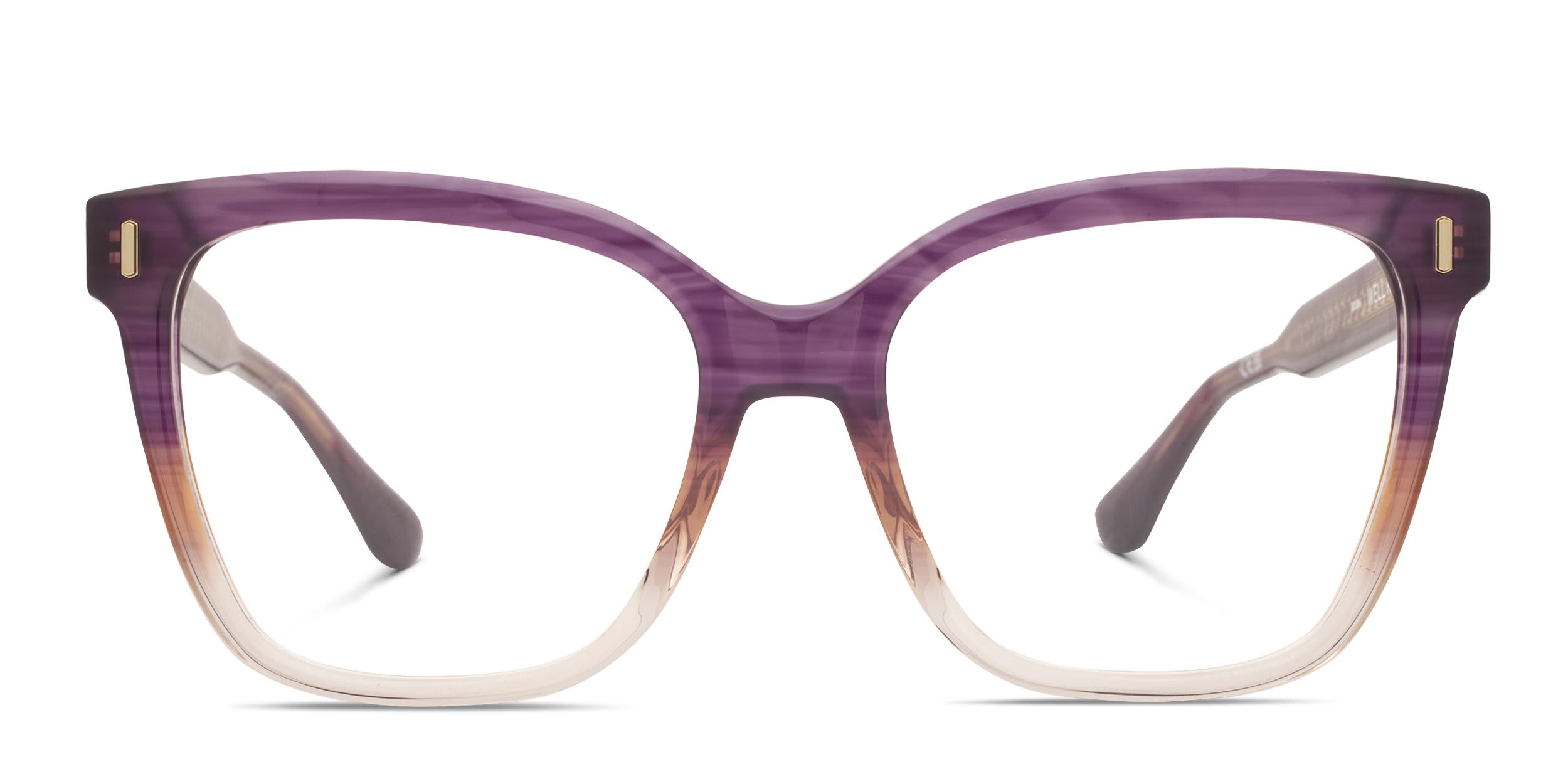 Quay Well Read Purple, Clear glasses - Purple / Clear - Frontal View