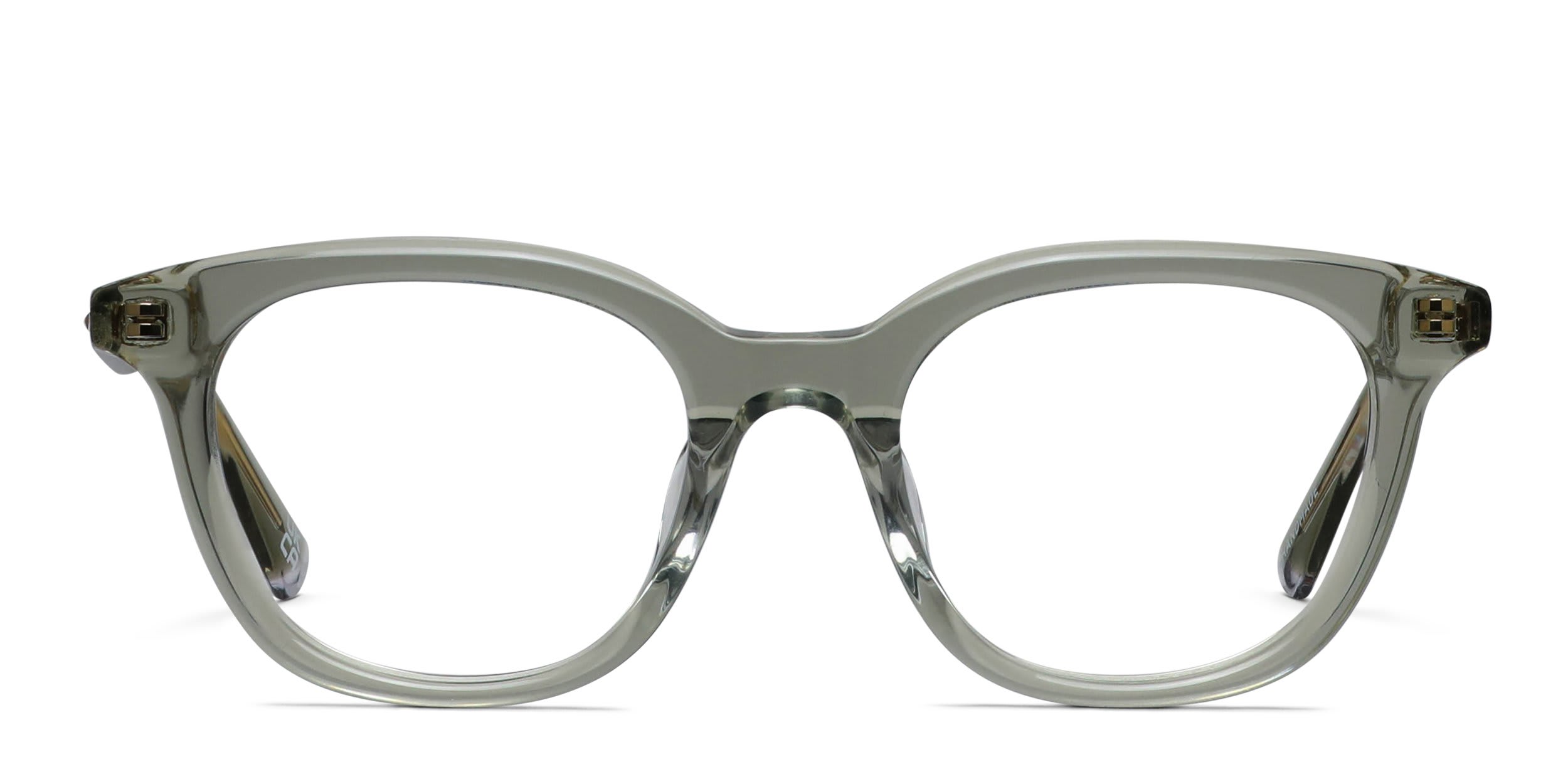 Le Specs Noontide Green, Clear glasses - Green / Clear - Frontal View
