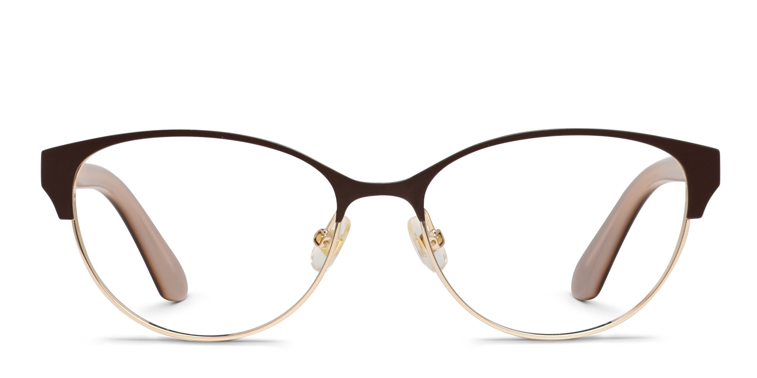 Kate Spade Emelyn Brown, Gold glasses - Brown / Gold - Frontal View