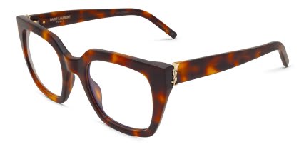 Saint Laurent SLM143 Tortoise glasses - Tortoise - Angle View