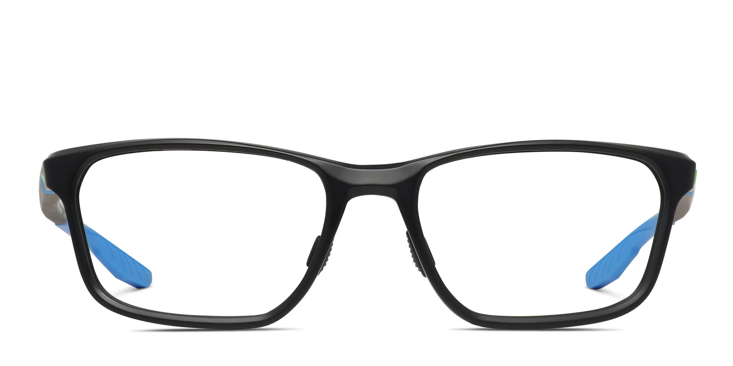 Nike 7405 Black, Blue glasses - Black / Blue - Frontal View