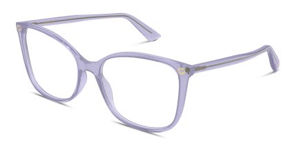 Gucci GG0026O Purple glasses - Purple - Angle View