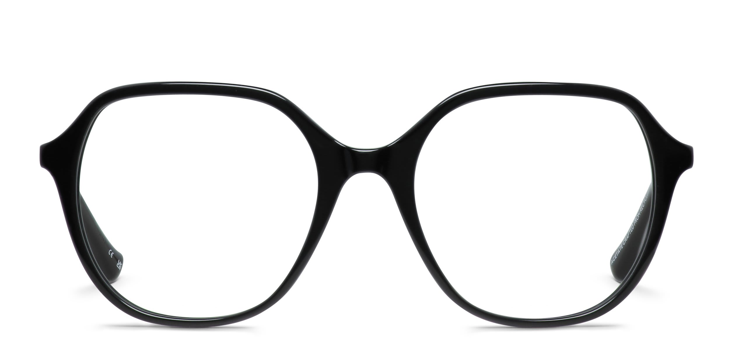 Florence by Mills 1023 Shiny Black glasses - Shiny Black - Frontal View