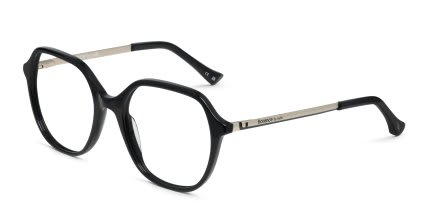 Florence by Mills 1023 Shiny Black glasses - Shiny Black - Angle View