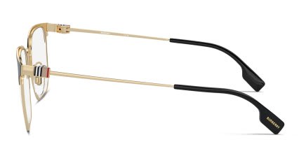 Burberry BE1383D Gold, Black glasses - Gold / Black - Side View