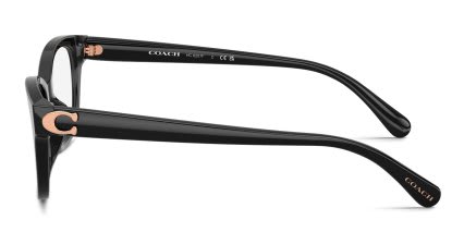 Coach HC6257F Black glasses - Black - Side View