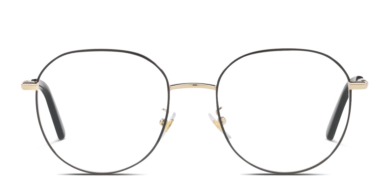 Versace VE1282D Gold, Black glasses - Gold / Black - Frontal View