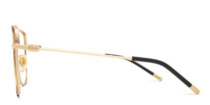 Furla VFU638 Black, Gold glasses - Black / Gold - Side View