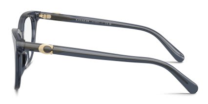 Coach HC6305U Clear, Blue glasses - Clear / Blue - Side View