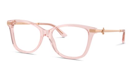 Jimmy Choo JC3068B Clear, Pink glasses - Clear / Pink - Angle View