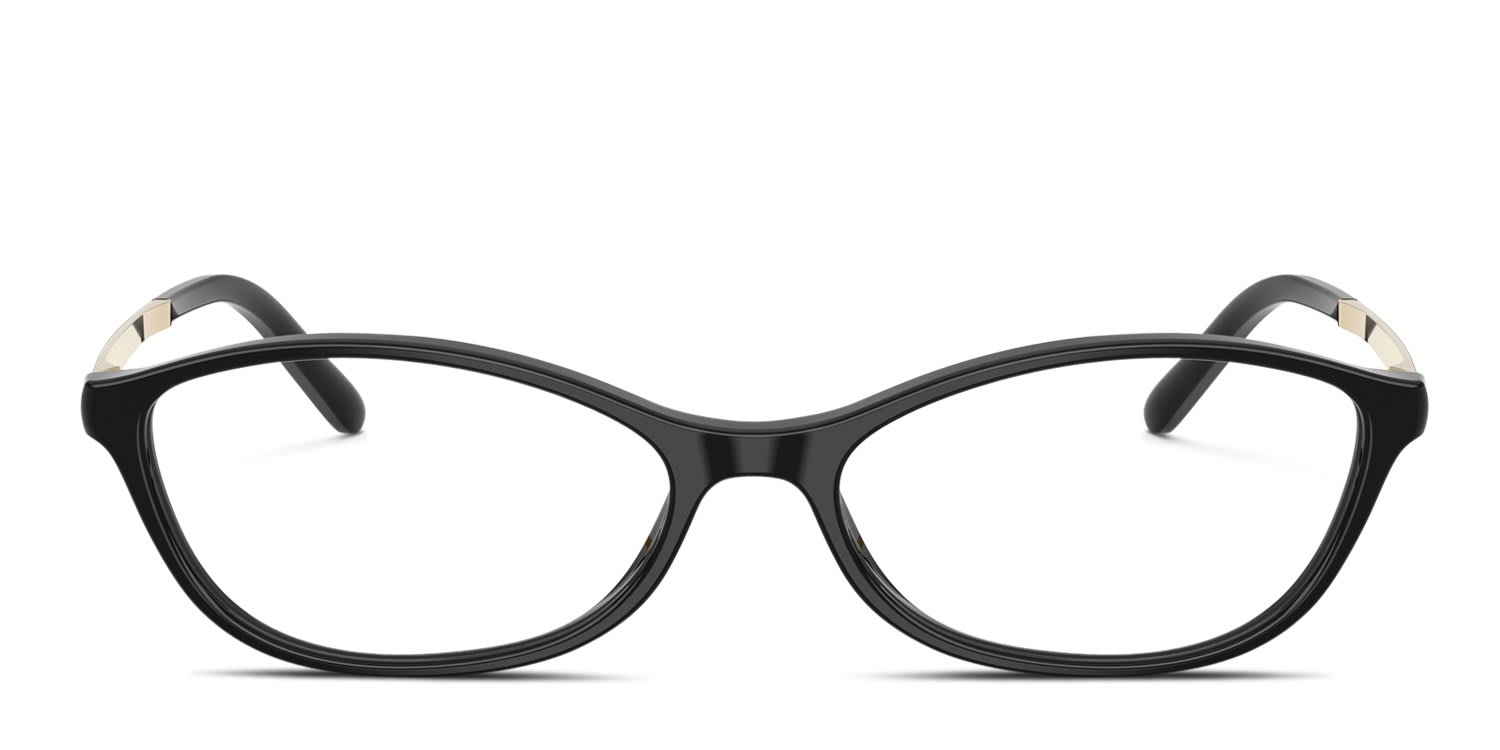 Miu Miu MU05ZV Black glasses - Black - Frontal View